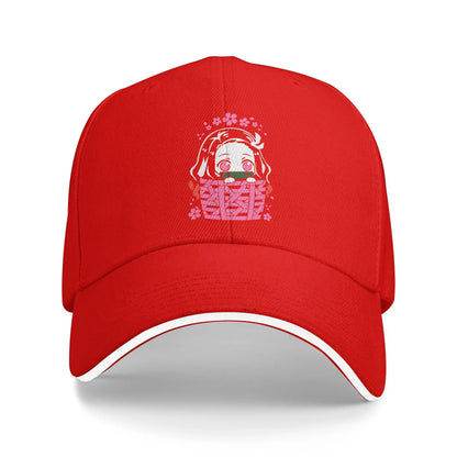 Kamado Nezuko Casual Baseball Cap Spring Character Trucker Hat Hot Sale Tennis Skate Hip Hop Hats  Women Streetwear Baseball Cap