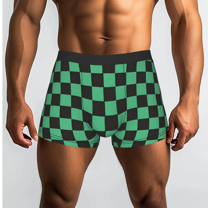 The Battle Crazed Demon   Akaza Bandai Demon Slayer Underpants Breathbale Panties Men's Underwear Print Shorts Boxer Briefs