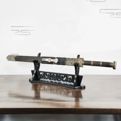 Wooden Katana Stand Holder Dragon Sword Storage Shelf Rack Support Display Japanese Katana Demon Slayer Sabre Cradle Organizer