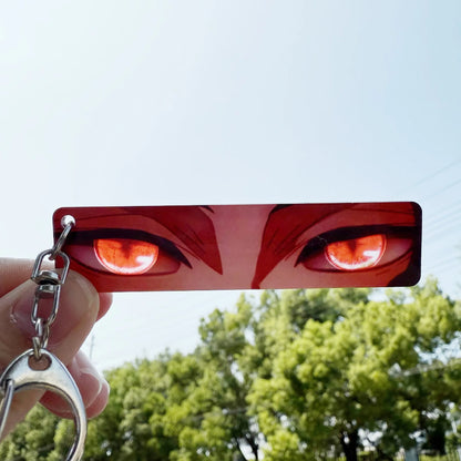 Anime Keychain Kill Ghosts Blade Figures Eyes Decorate Kawaii Acrylic Kamado Tanjirou Backpack Accessories Portable Toy Pendant