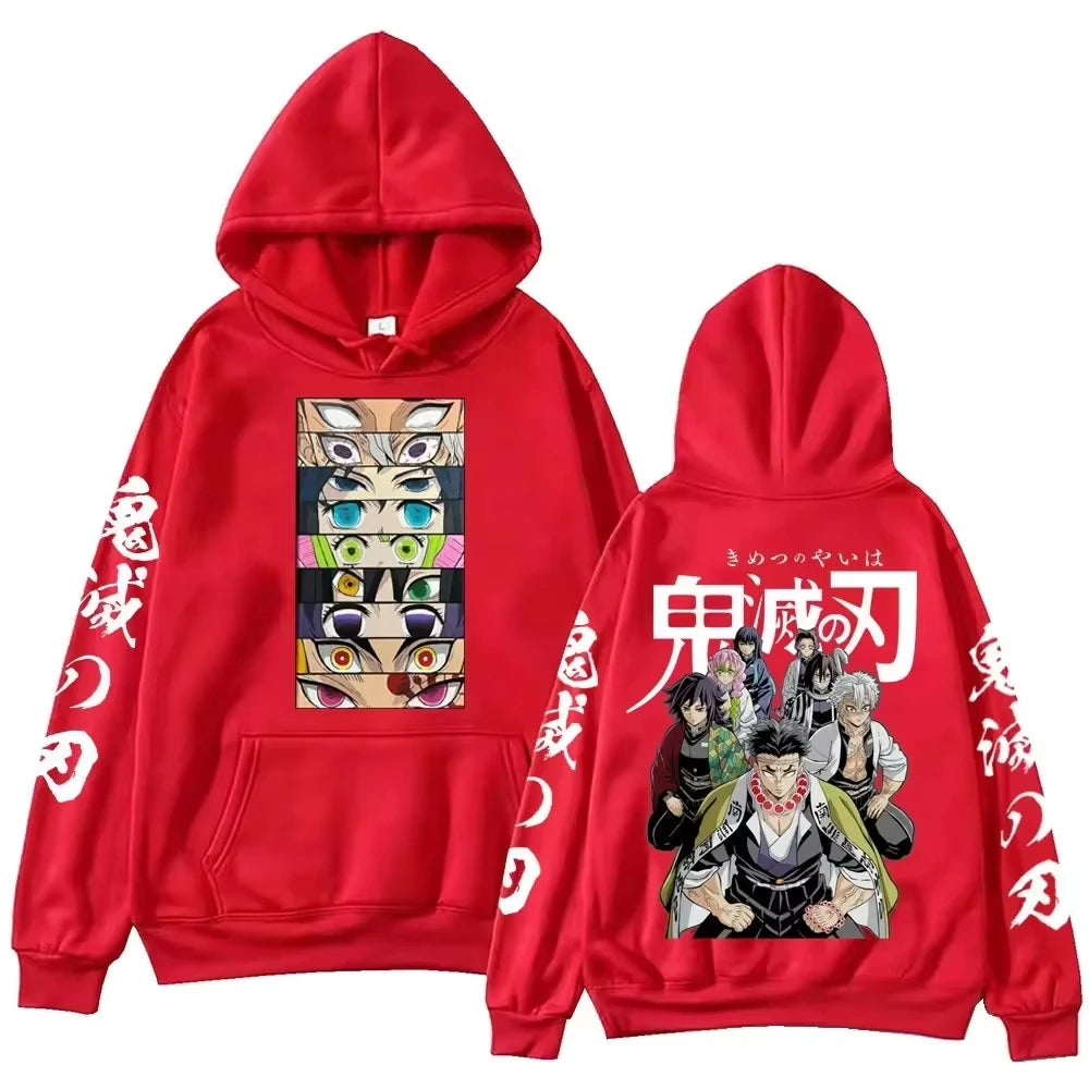 Devil Killer Demon Slayer Blade Cosplay Street Style Men's Hoodie New Harajuku Style Casual Suitable for Both Men and Women