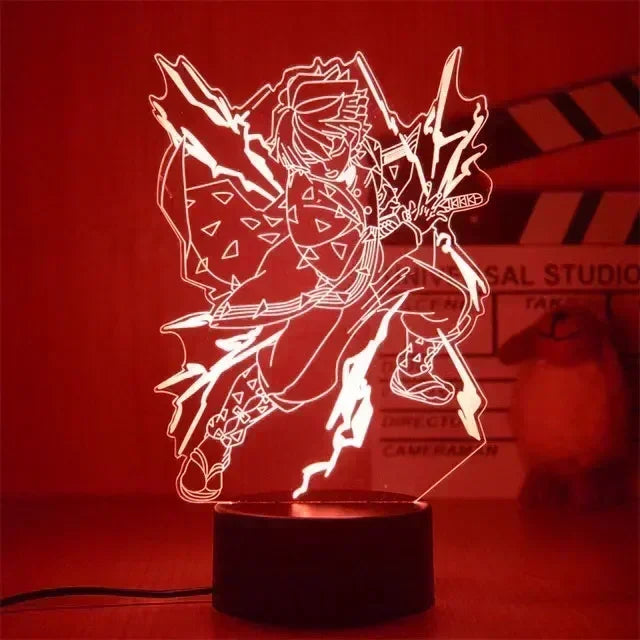 Kimetsu No Yaiba Nezuko Kamado Figure Led Night Light for Bedroom Decor Nightlight Kids Child Table 3d Lamp Demon Slayer Gift