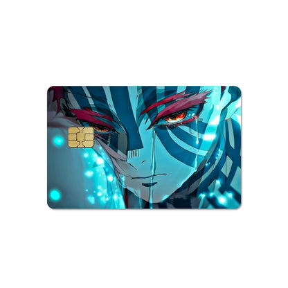 DIY Self-made Anime Demon Slayer 2.5D HD Matte PVC Sticker Film Tape Skin for Credit Card Debit Card Waterproof Sticke Gift