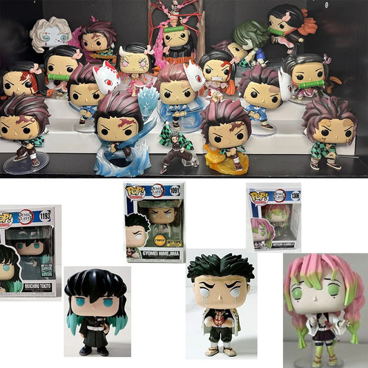 Anime Demon Slayer funkos Tanjiro Kamado Nezuko Inosuke Hashibira Mitsuri Muichiro TOKITO KAMADO pops Action Figure Toys Dolls