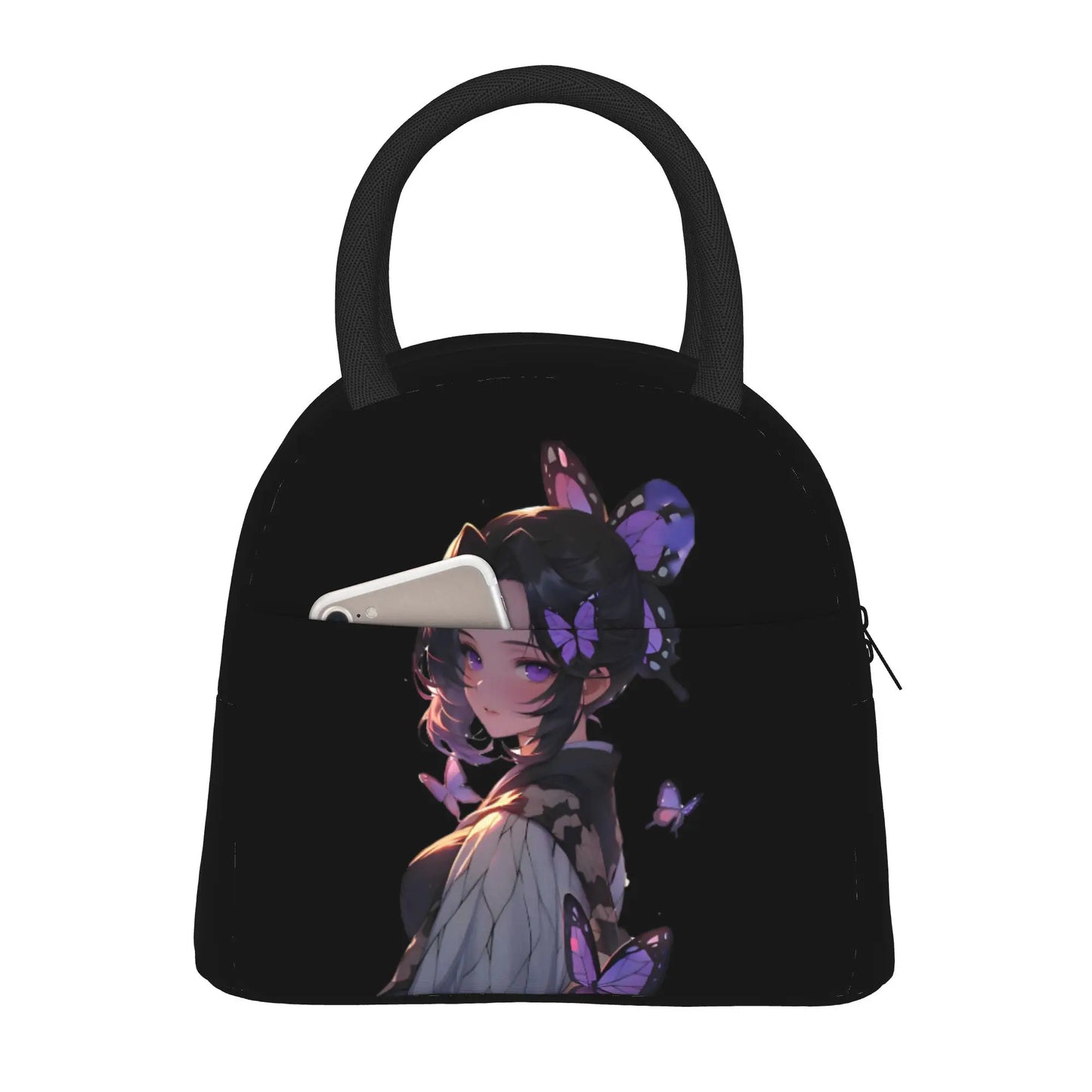 Muichiro Tokito Insulated Lunch Bags High Capacity Demons Anime Lunch Container Thermal Bag Tote Lunch Box Food Handbags