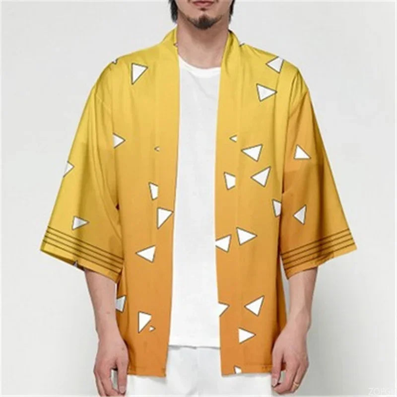 Devil Killer 3D Printed Japanese Anime Kimono Role Playing Men and Women Summer Casual Cool Street Dress