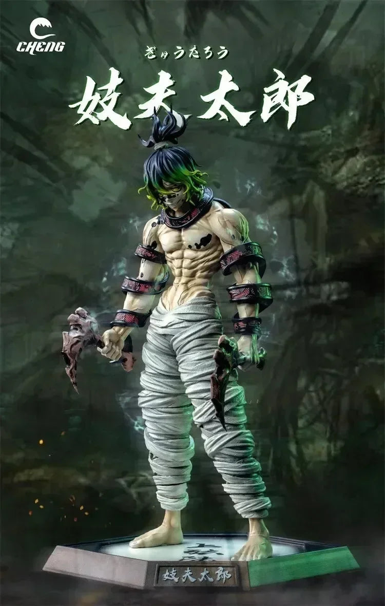 In Stock 30cm Demon Slayer Figure Himejima Gyoumei Figure Tomiokagiyuu Action Figurine Hantengu Akaza Figures Statue Model Toy