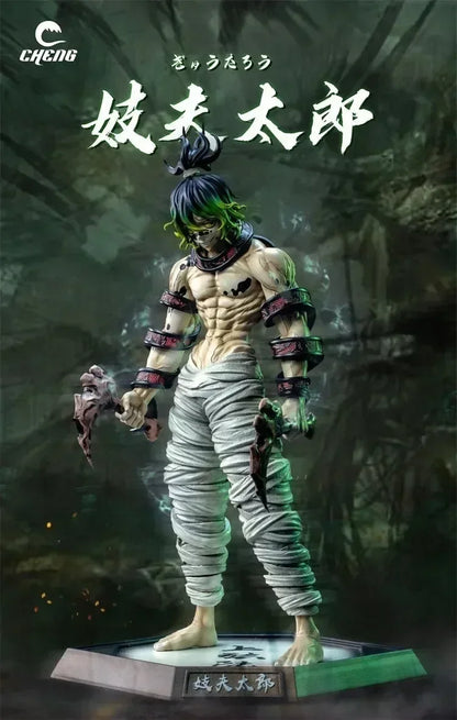 In Stock 30cm Demon Slayer Figure Himejima Gyoumei Figure Tomiokagiyuu Action Figurine Hantengu Akaza Figures Statue Model Toy