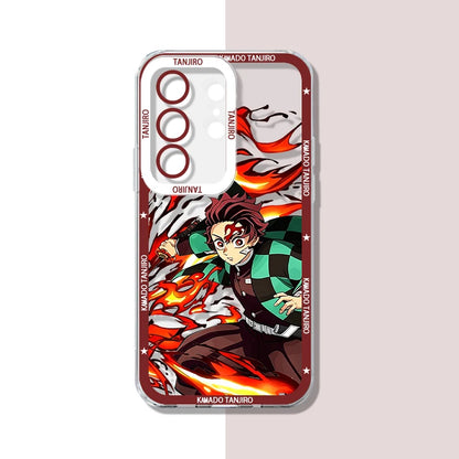 Demon Slayer Tanjiro Phone Case for Samsung Galaxy S26 Ultra S25 Edge S24 S23 S22 S21 FE Plus A57 A37 5G A07 A17 4G Back Cover
