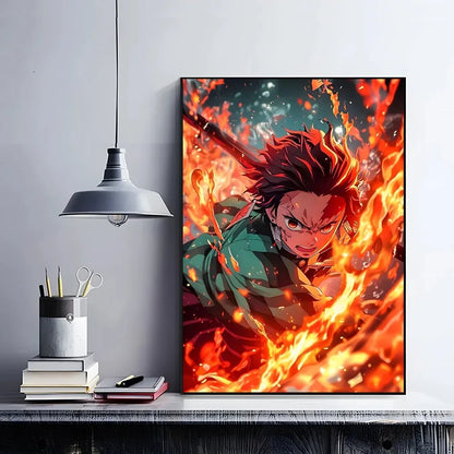 Adult Jigsaw Puzzle 500/1000 pcs Puzzle  Anime D-Demon Slayer Paper Puzzle Decorative Painting Exercise Brain Thinking