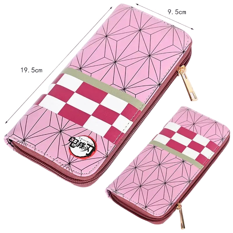 Portefeuille long rose