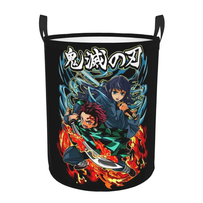 Demon Slayer Tanjiro Kamado Laundry Basket Collapsible Large Capacity Clothes Storage Bin Anime Manga 
 Laundry Hamper