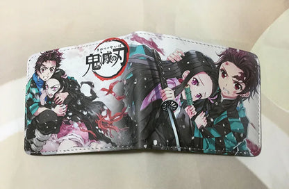 Demon Slayer: Kimetsu No Yaiba Anime Peripheral Short Wallet Zero Wallet Student Men And Women Simple Wallet
