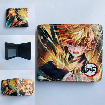 Demon Slayer: Kimetsu No Yaiba Anime Peripheral Short Wallet Zero Wallet Student Men And Women Simple Wallet