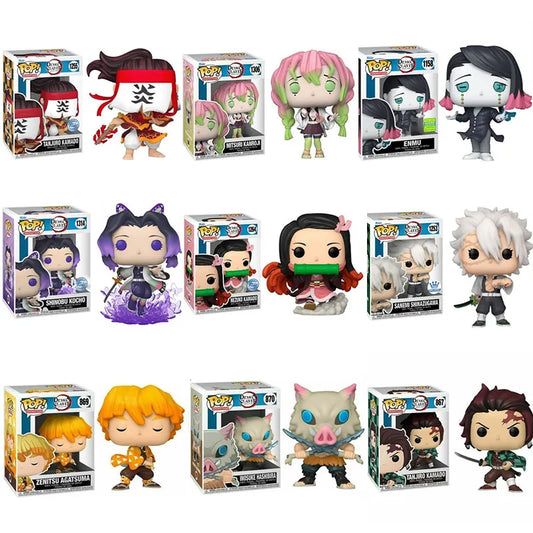 Funko Pop Demon Slayer Tanjiro Kamado 867# Nezuko Kamado 868# Mitsuri Kanroji 1306# Inosuke Hashibira 875# Enmu 1158# Model Toys
