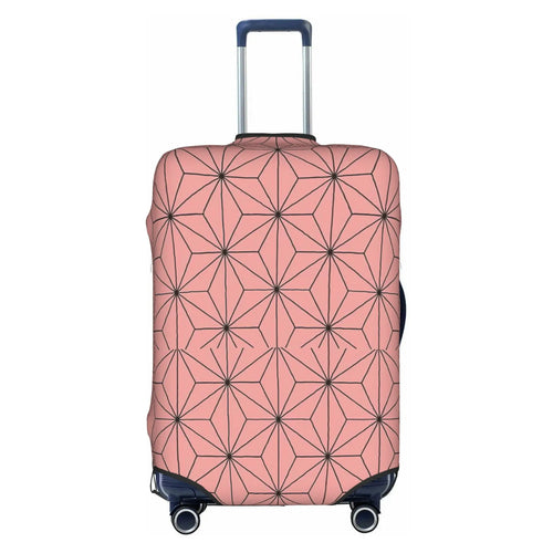 Housse valise rose saumon