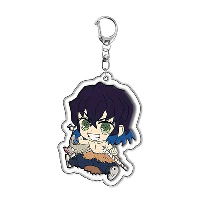 Demon Slayer Kimetsu no Yaiba Tanjiro Kamado Nezuko Acrylic Keychain Pendant Anime Merchandise Custom Wholesale In Stock Bulk