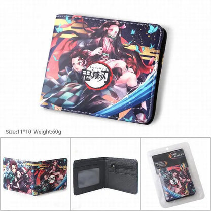 Demon Slayer: Kimetsu No Yaiba Anime Peripheral Short Wallet Zero Wallet Student Men And Women Simple Wallet