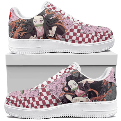 Anime Demon Slayer Sneakers Kamado Tanjirou Low-Top Sports Shoes Couples Board Shoes Customization Leisure Shoes Festival Gift