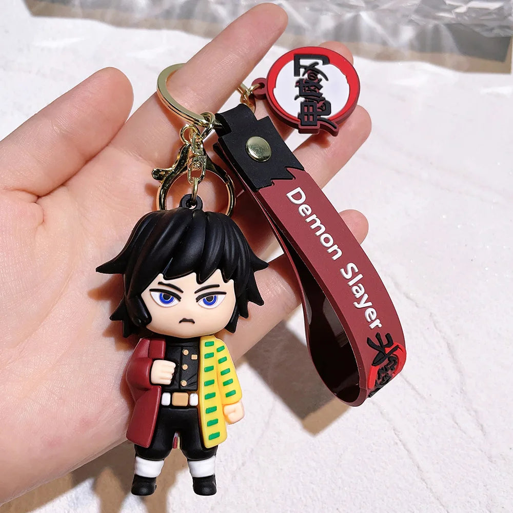 New Demon Slayer Kimetsu No Yaiba Blade of Ghost Keychain Cute Bag Pendant Car key Pendant Fans Gift Anime Jewelry Accessories
