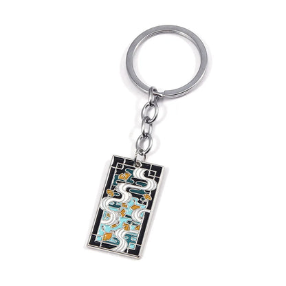 Demon Slayer Anime  Keychain Kamado Tanjiro Nezuko Hashira Ghost Slayer Corps Car Key Chain Cute  Birthday Gift For Anime Fans