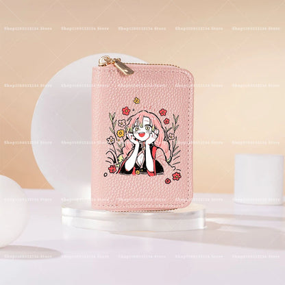 New Demon Slayer Wallet Woman Man Fashion Zipper Wallet Anime Cartoon Coin Purse Man Card Holder Fashion Money Bag Birthday Gift
