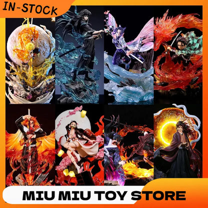 Anime Demon Slayer Figure Kamado Tanjirou Nezuko Action Figure Zenitsu Inosuke Kimetsu Yaiba Figurine PVC Model Collection Toys
