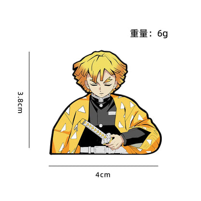 Demon Slayer Cartoon Brooch Badge Student Backpack Decoration Anime Merchandise Shinobu Kocho Japanese Anime