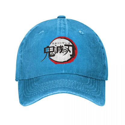 Demon Slayer Anime Baseball Caps Fashion Distressed Washed Snapback Cap Men Women Outdoor Activities Caps Hat
