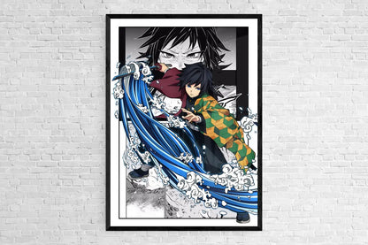 Japan Anime Figure Demon Slayer Picture Art Home Decor Canvas Painting Poster For Living Kids Room Sofa Wall Decoration Posters