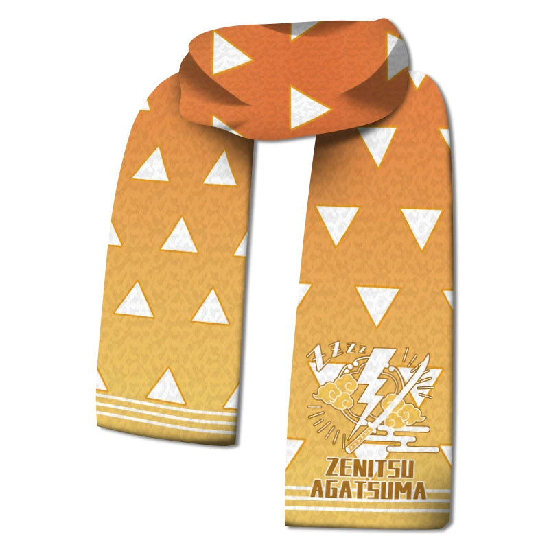 In stock Demon Slayer: Kimetsu No Yaiba Anime Scarf Kamado Tanjirouagatsuma Zenitsutomioka Giyuu Anime Winter Warm Xmas Gift