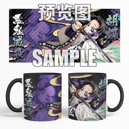 Anime Peripheral Demon Slayer Ceramic Mug Tanjirou Zenitsu Giyuu Shinobu Kimetsu No Yaiba Coffee Cup Milk Mugs Student Gifts