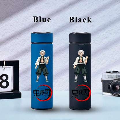 500ML Demon Slayer Anime Stainless Steel Water Cup Portable Large Capacity Outdoor Water Bottle Hot Ice Water Insulated Cup