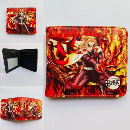 Demon Slayer: Kimetsu No Yaiba Anime Peripheral Short Wallet Zero Wallet Student Men And Women Simple Wallet