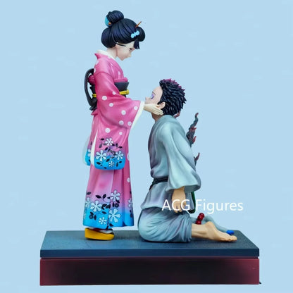 10.43in/26.5cm Anime Demon Slayer Figure Akaza Koyuki Action Figures Pvc Statue Desktop Ornamen Collection Model Toys Gifts