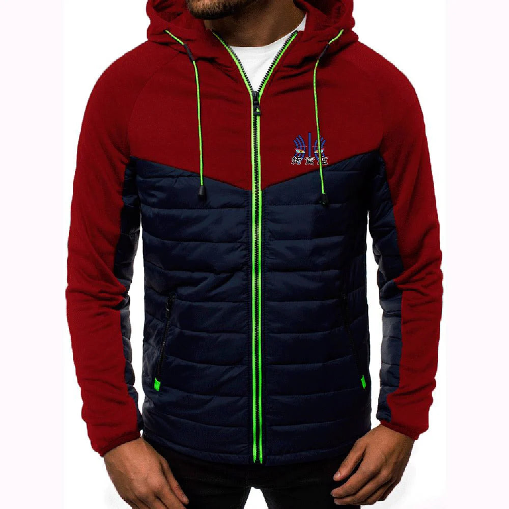 Men's Akaza Logo Print 2026 High Street Jacket Demon Slayer Spring And Autumn Constant Temperature Comfortable Hooded Coat