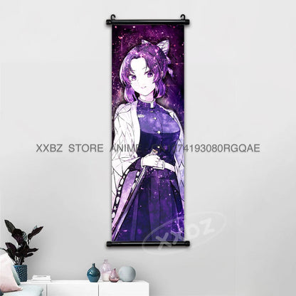 Demon Slayer Scrolls Picture Himejima Gyoumei Wall Art  Tomioka Giyuu Home Decor Rengoku Kyoujurou Hanging Painting Anime Poster