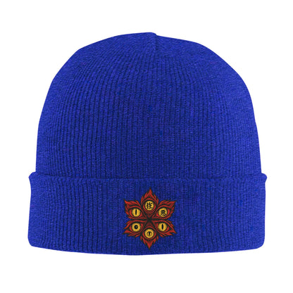 Demonic Eyes of Chaos demon slayer  Knit Beanie For Unisex  Winter Warm Bonnet Knitted Hat