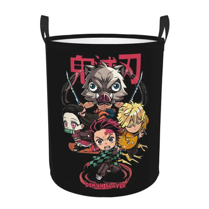 Demon Slayer Tanjiro Kamado Laundry Basket Collapsible Large Capacity Clothes Storage Bin Anime Manga 
 Laundry Hamper