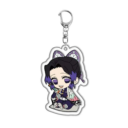 Demon Slayer Kimetsu no Yaiba Tanjiro Kamado Nezuko Acrylic Keychain Pendant Anime Merchandise Custom Wholesale In Stock Bulk