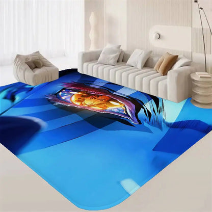Anime Demon Slayer Bathroom Mat Kids Room Bedroom Decoration Balcony Anti-Slip Doormat Living Room Welcome Rug