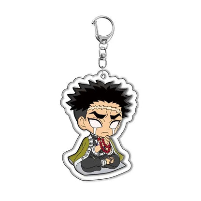Demon Slayer Kimetsu no Yaiba Tanjiro Kamado Nezuko Acrylic Keychain Pendant Anime Merchandise Custom Wholesale In Stock Bulk