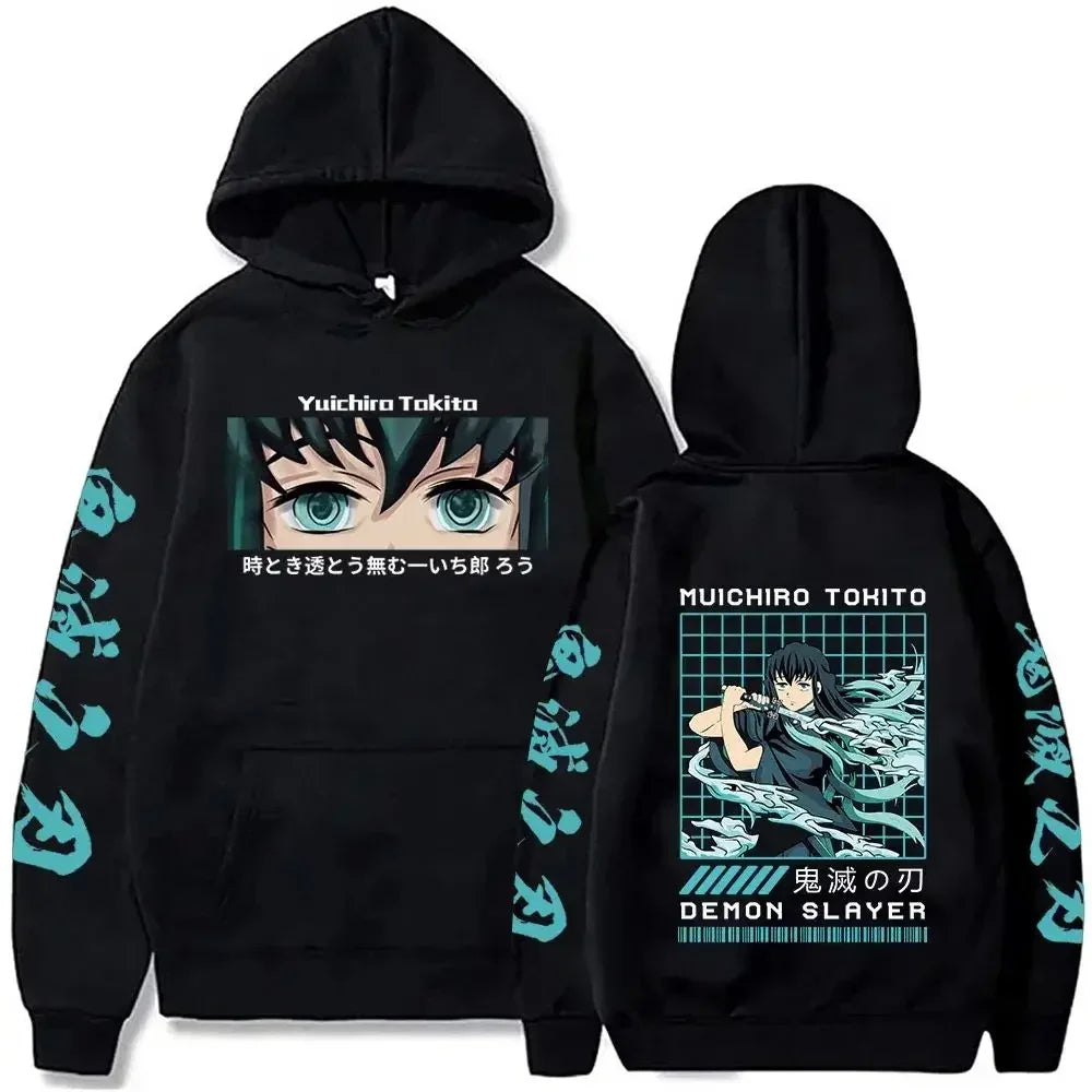 Japanese Anime Demon Slayer Plus Size Hoodie Women Sweatshirts Kamado Nezuko Print Hooded Harajuku Girl And Boy Casual Pullover