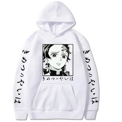 2026 New Demon Slayer Graphic Printed Hoodie Sweatshirt Men's and Women's Hoodie Men's Tops Sports Hoodie Harajuku Y2K Hoodie
