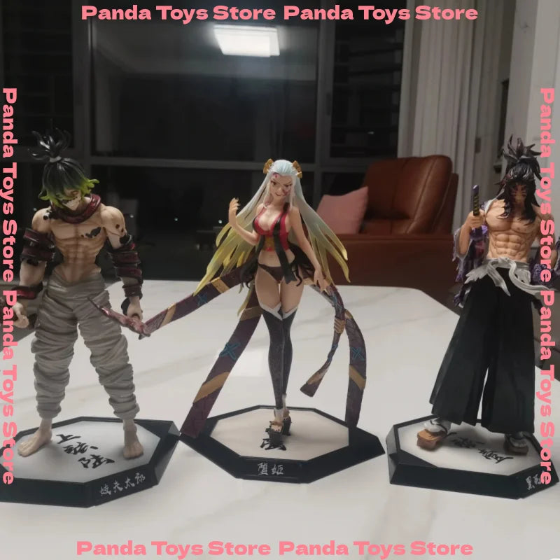 In Stock 30cm Demon Slayer Figure Himejima Gyoumei Figure Tomiokagiyuu Action Figurine Hantengu Akaza Figures Statue Model Toy