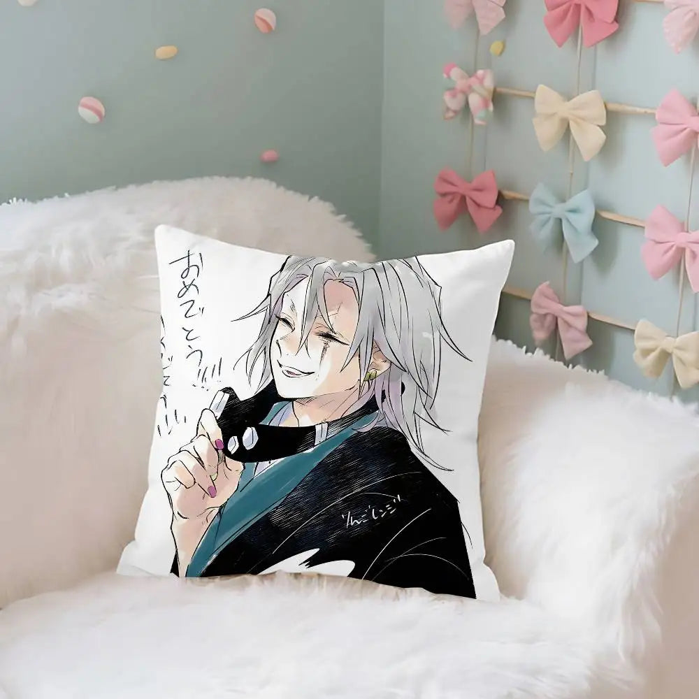T-Tengen U-Uzuis Case Plush Fabric Soft Pillowcase Double Sided Print Cushion Cover Household Gifts