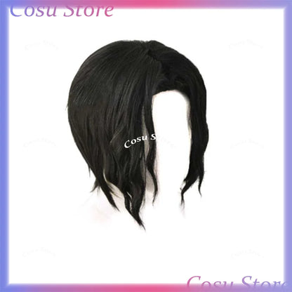 Anime Kibutsuji Muzan Cosplay Costume Wig Black Coat Uniform Shirt Formal Hat Full Set Man Woman Carnival Christmas Suit