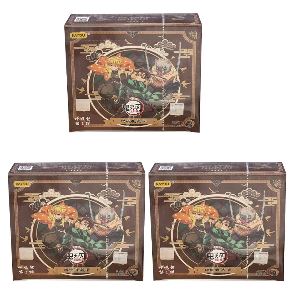 2026 KAYOU Genuine Demon Slayer Card Dawn Bag Collection CCG TCG Card Animation Cartoon Game Collect Card Peripheral Toys