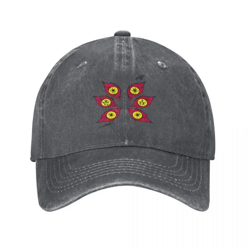 Demon Slayers Kokushibo Baseball Cap Vintage Distressed Washed Anime Comic Sun Cap Unisex Outdoor Activities Adjustable Hats Cap