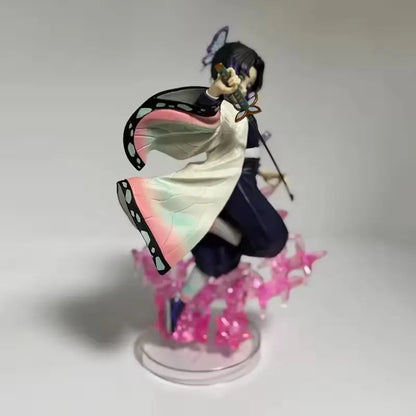 New 18cm Demon Slayer Shinobu Kochou Collectible Anime Figure Pvc Statue Desktop Decoration For Adult Collectors Fans